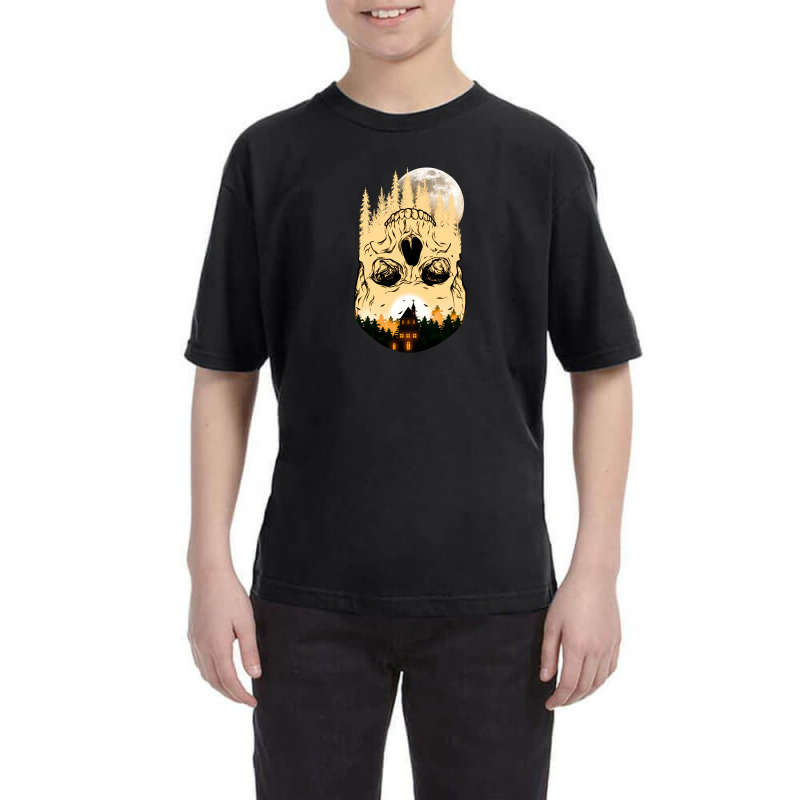 Skull Night Moon Youth Tee by autlu2024 | Artistshot