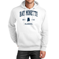 Womens Bay Minette Alabama Al Vintage Athletic Navy Sports Design V Ne Unisex Hoodie | Artistshot