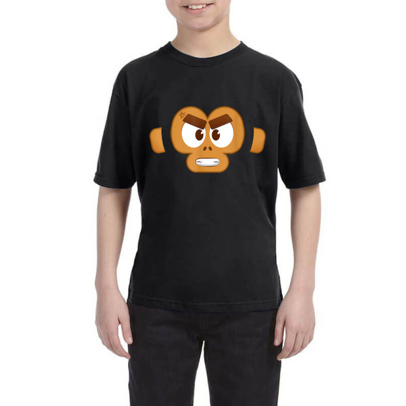 Monkey Face Angry Mad Cute Adorable Monkey Animal Character T Shirt Youth Tee | Artistshot