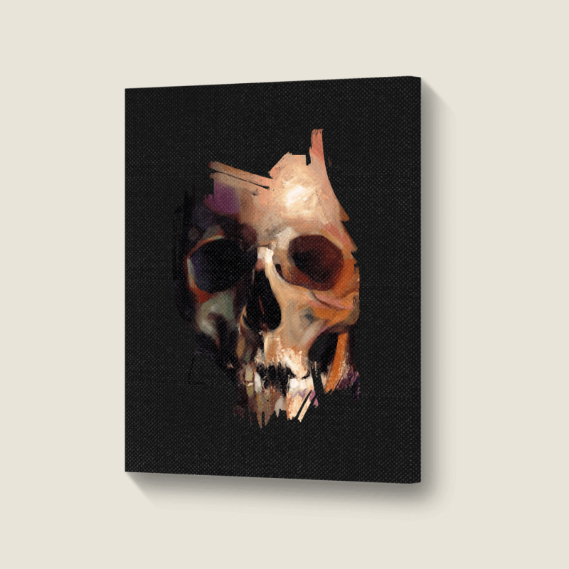 Skull, Skull Art, Skull Vintage, Skull Painting, Love Skull, Skeleton, Portrait Canvas Print | Artistshot