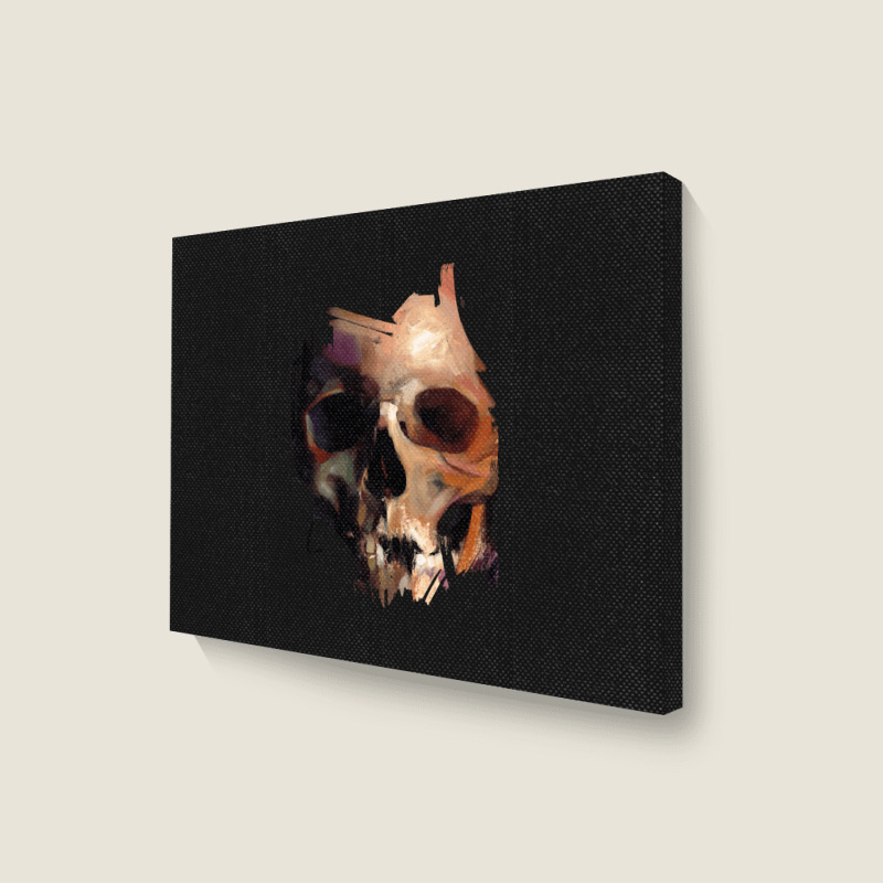 Skull, Skull Art, Skull Vintage, Skull Painting, Love Skull, Skeleton, Landscape Canvas Print | Artistshot