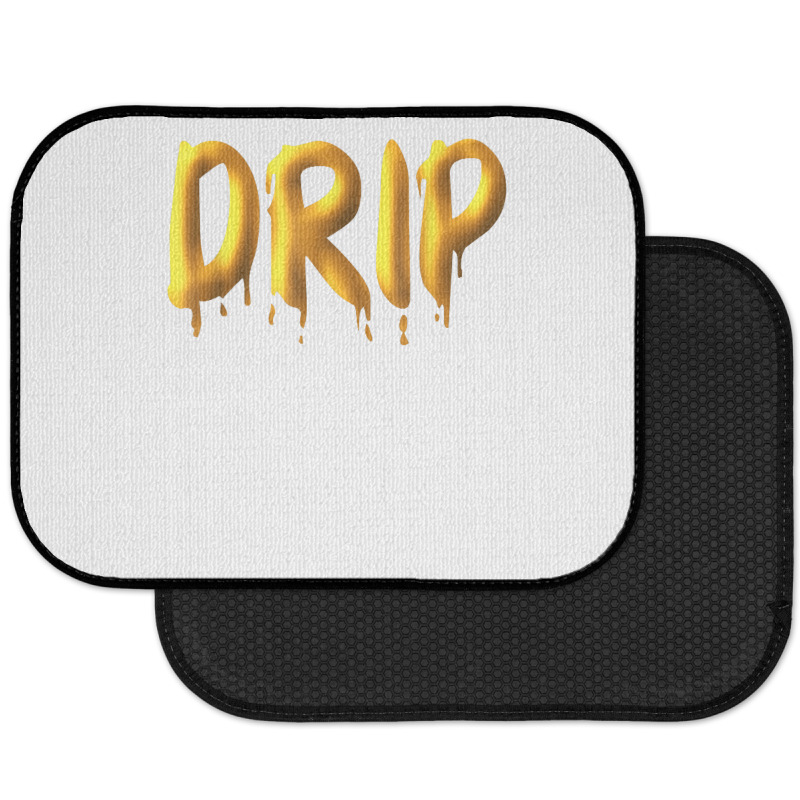 Drippy Yellow Drippin Letters Streetwear Hip Hop Tees Tops T Shirt Rear Car Mat | Artistshot