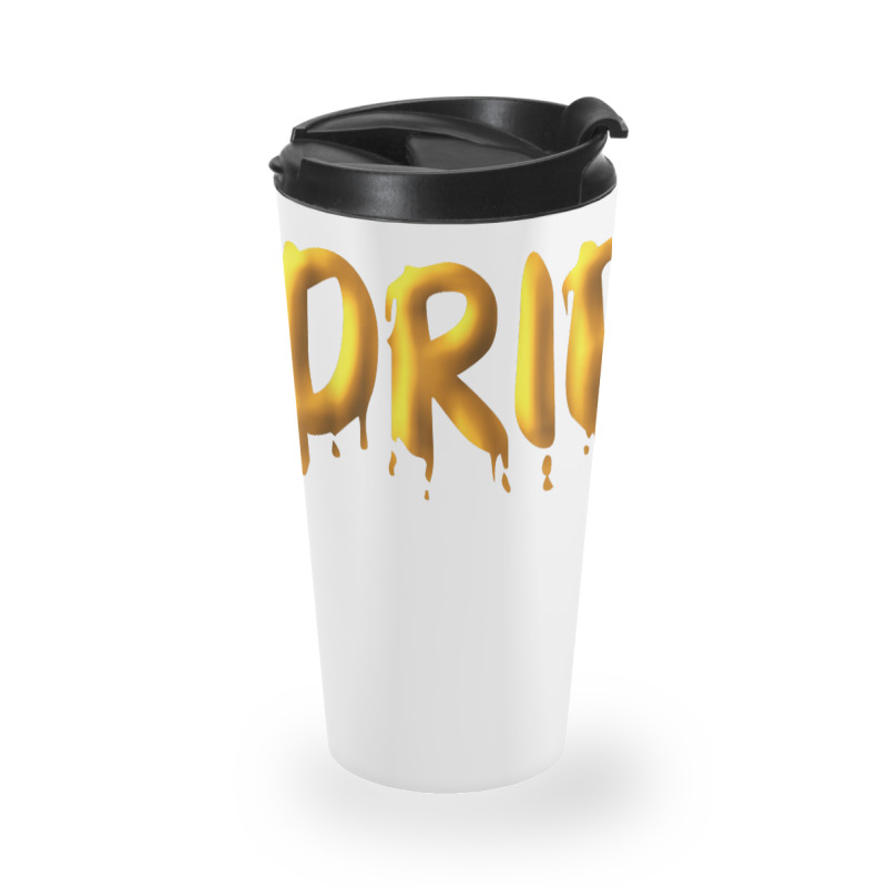 Drippy Yellow Drippin Letters Streetwear Hip Hop Tees Tops T Shirt Travel Mug | Artistshot