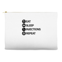 Eat Sleep Injections Repeat Filler Nurse Injector T Shirt Accessory Pouches | Artistshot