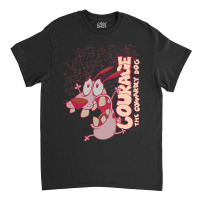 Courage The Cowardly Dog Running Scared Classic T-shirt | Artistshot