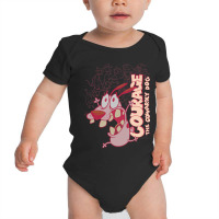 Courage The Cowardly Dog Running Scared Baby Bodysuit | Artistshot