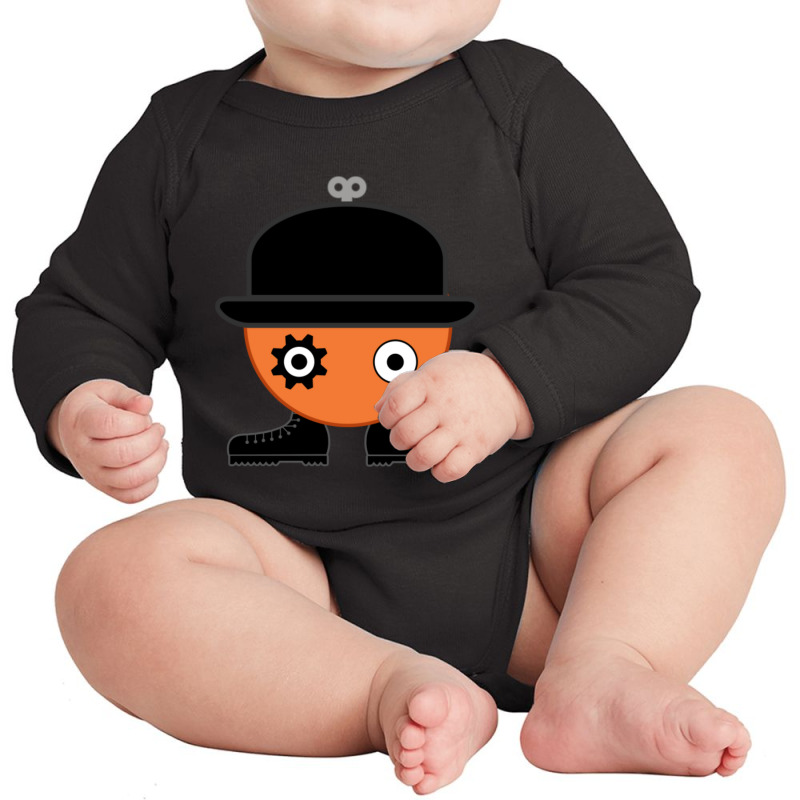 Clockwork Orange Minimalism Long Sleeve Baby Bodysuit by Kanmosrin52 | Artistshot