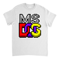 Ms Dos Retro Operating System Computer Gifts   It Tech Geek T Shirt Classic T-shirt | Artistshot