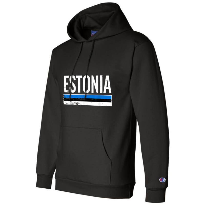 Estonia Proud Estonian Flag T Shirt Champion Hoodie | Artistshot