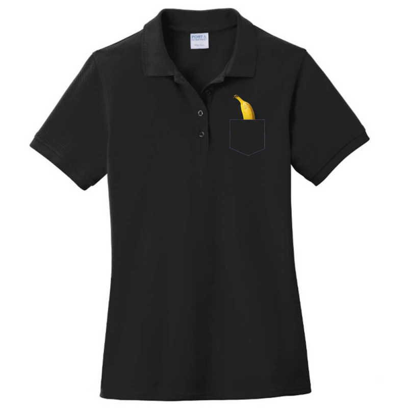 Banana In Breast Pocket Ladies Polo Shirt by Kemriban527 | Artistshot