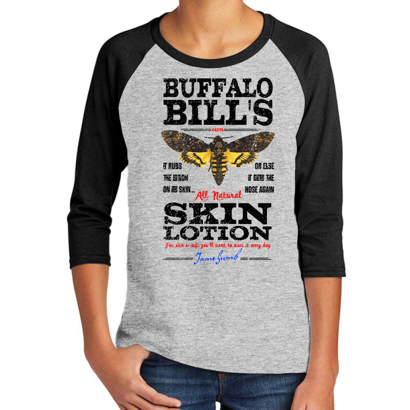 Buffalo Bill's Skin Lotion Youth 3/4 Sleeve | Artistshot