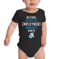 National Disability Employment Awareness Month Pride Support T Shirt Baby Bodysuit | Artistshot