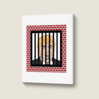 Jail Trump, Lock Trump Up, Trump In Prison, Dump Trump Long Sleeve T S Portrait Canvas Print | Artistshot