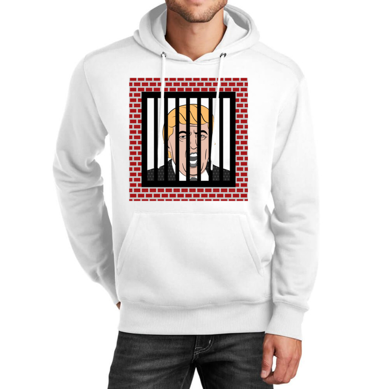 Jail Trump, Lock Trump Up, Trump In Prison, Dump Trump Long Sleeve T S Unisex Hoodie | Artistshot