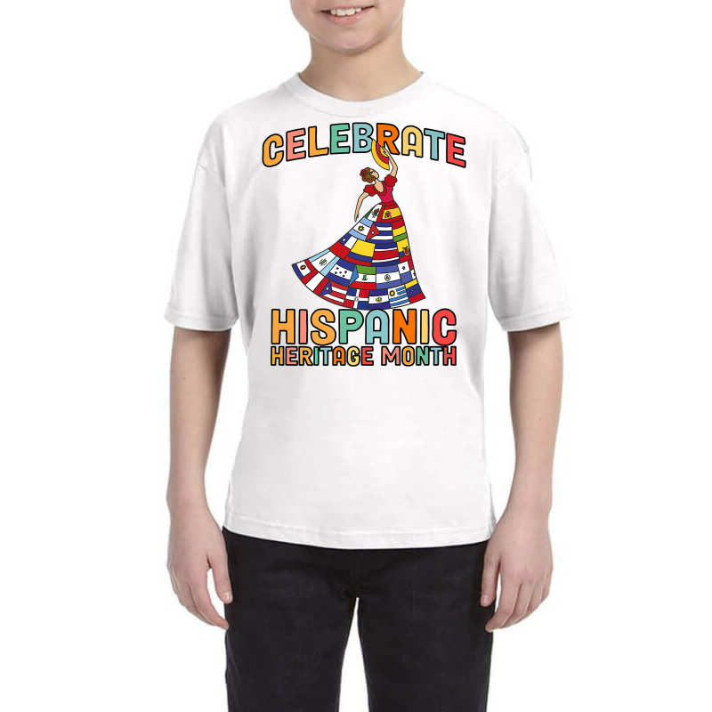 National Hispanic Heritage Month Celebration Latin Flags Premium T Shi Youth Tee by cm-arts | Artistshot