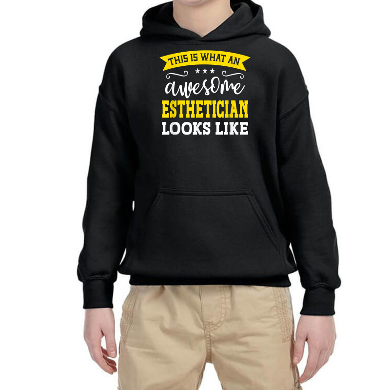 Esthetician Job Title Employee Funny Worker Esthetician T Shirt Youth Hoodie | Artistshot