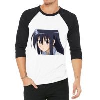 Sad Girl Cute Chibi Anime Evaangel 3/4 Sleeve Shirt | Artistshot