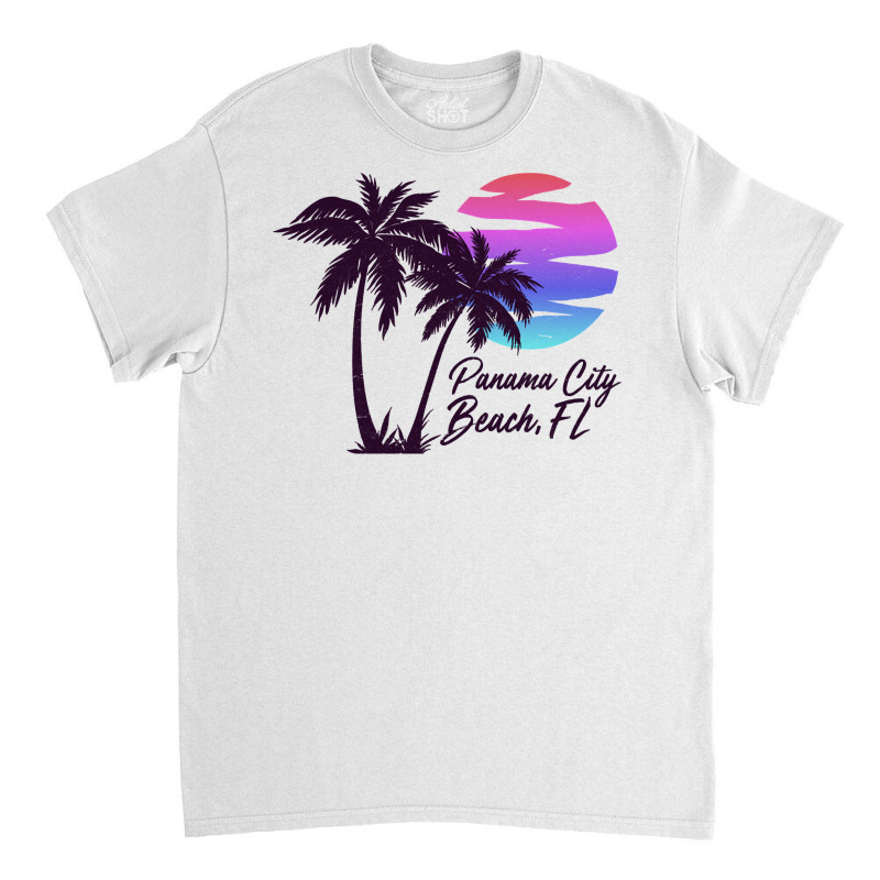 Panama City Beach Florida Vacation Trip Retro Vintage Sunset Sweatshir Classic T-shirt by cm-arts | Artistshot