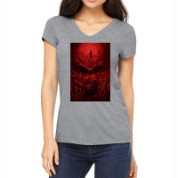 Occult Gothic Dark Satanic Unholy Witchcraft Grunge Emo Goth Long Slee Women's V-neck T-shirt | Artistshot