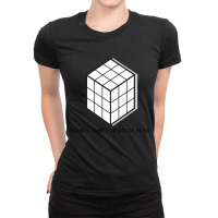 Rubik's Cube Blind, Rubik's Cube Blind Vintage, Rubik's Cube Blind Art Ladies Fitted T-shirt | Artistshot