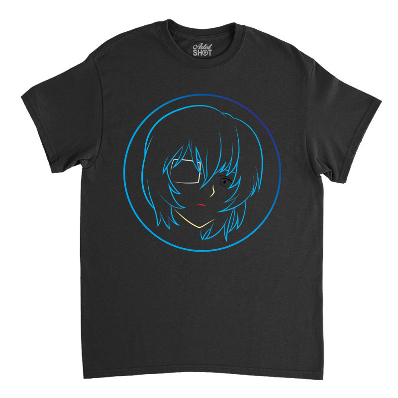 Rei Ayanami's Face - 06a Classic T-shirt by Aiello Mcdade | Artistshot