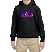 Buffalo Skyline Red White And Blue Youth Hoodie | Artistshot