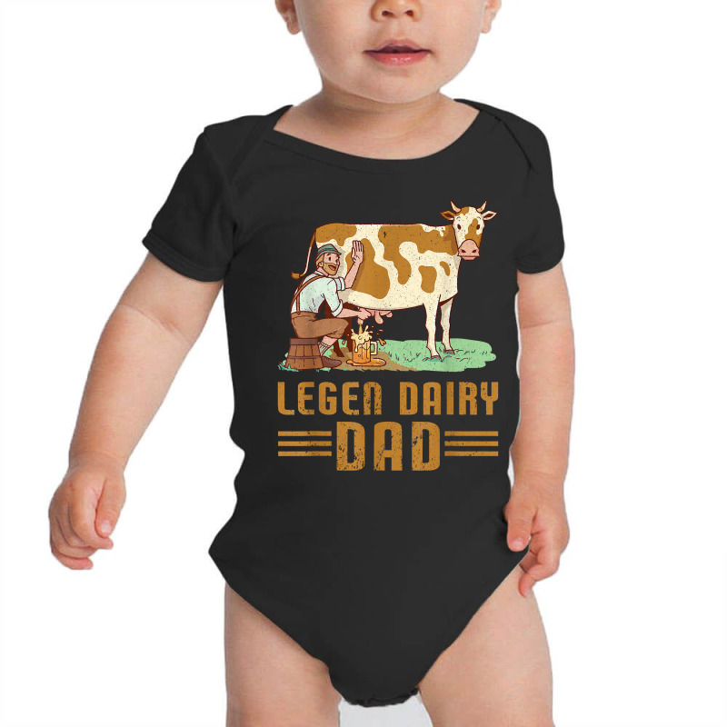 Mens Legen Dairy Dad  Local Farm Lover Papa Funny Farmer Dad T Shirt Baby Bodysuit | Artistshot