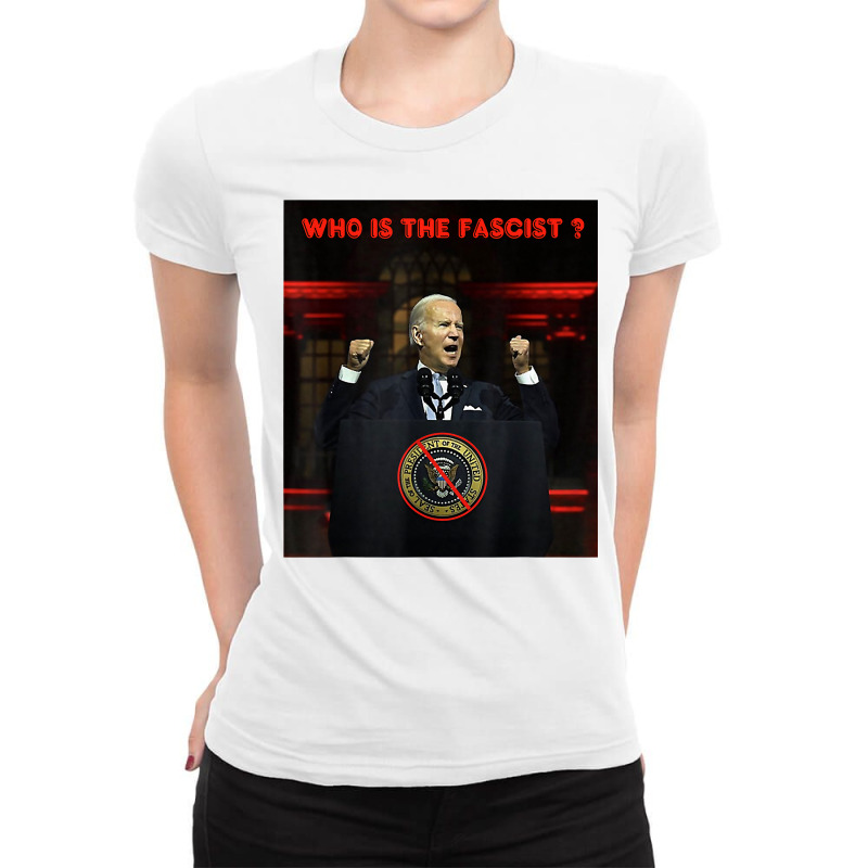 President Biden Delivers Anti Maga Speech T Shirt Ladies Fitted T-Shirt by cm-arts | Artistshot