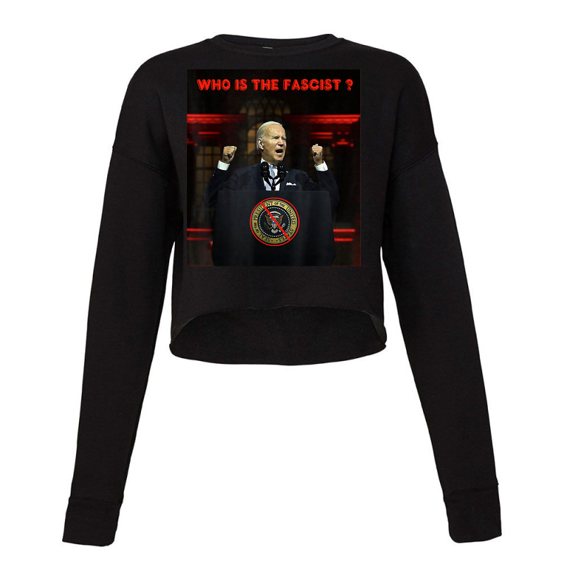 President Biden Delivers Anti Maga Speech T Shirt Cropped Sweater by cm-arts | Artistshot