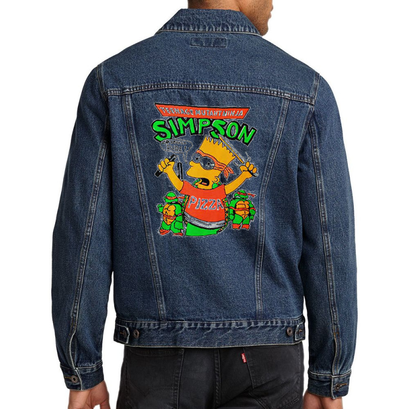 Teenage Mutant Ninja Simpson Men Denim Jacket | Artistshot