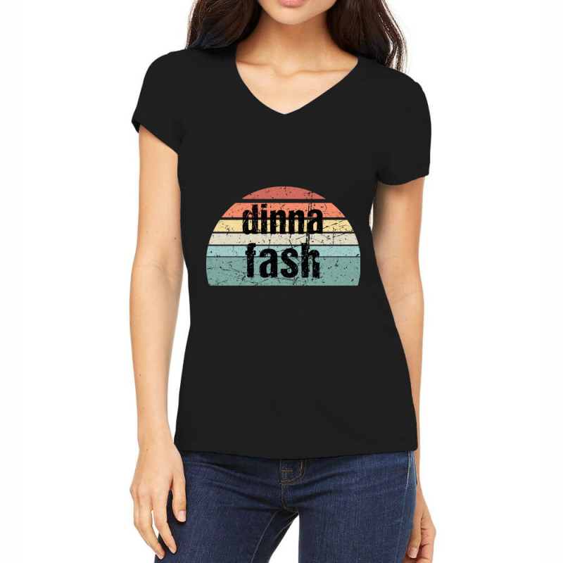 Dinna Fash-qcwfp Women's V-Neck T-Shirt by Kosdapen517 | Artistshot