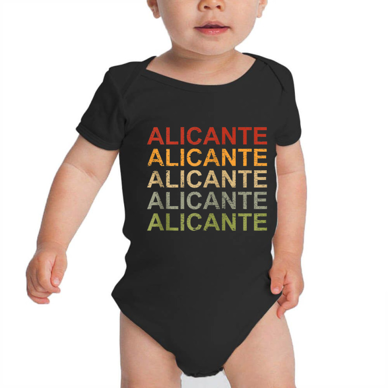 Retro Alicante, Spain Travel, Spain Pride, Alicante Zip Hoodie Baby Bodysuit by cm-arts | Artistshot