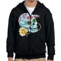 Mexican Calavera  Dia De Los Muertos  Day Of Dead Premium T Shirt Youth Zipper Hoodie | Artistshot