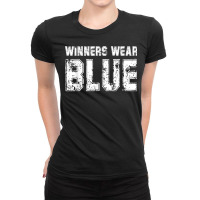 Winners Wear Blue Color War Camp Team Game Comp Boys Novelty T Shirt Ladies Fitted T-shirt | Artistshot