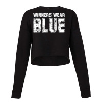 Winners Wear Blue Color War Camp Team Game Comp Boys Novelty T Shirt Cropped Sweater | Artistshot