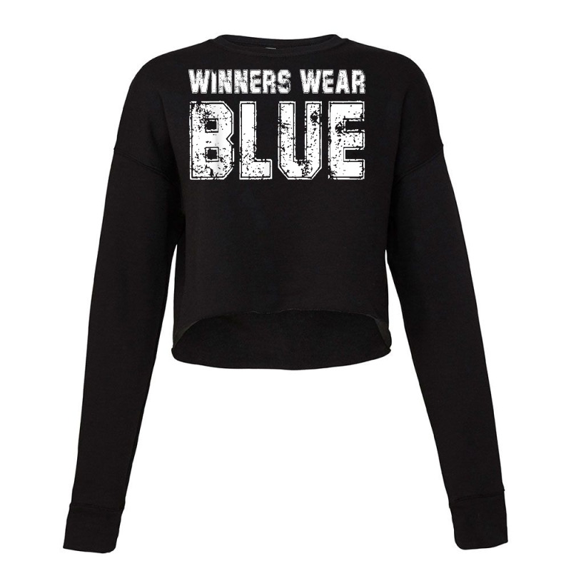 Winners Wear Blue Color War Camp Team Game Comp Boys Novelty T Shirt Cropped Sweater by cm-arts | Artistshot