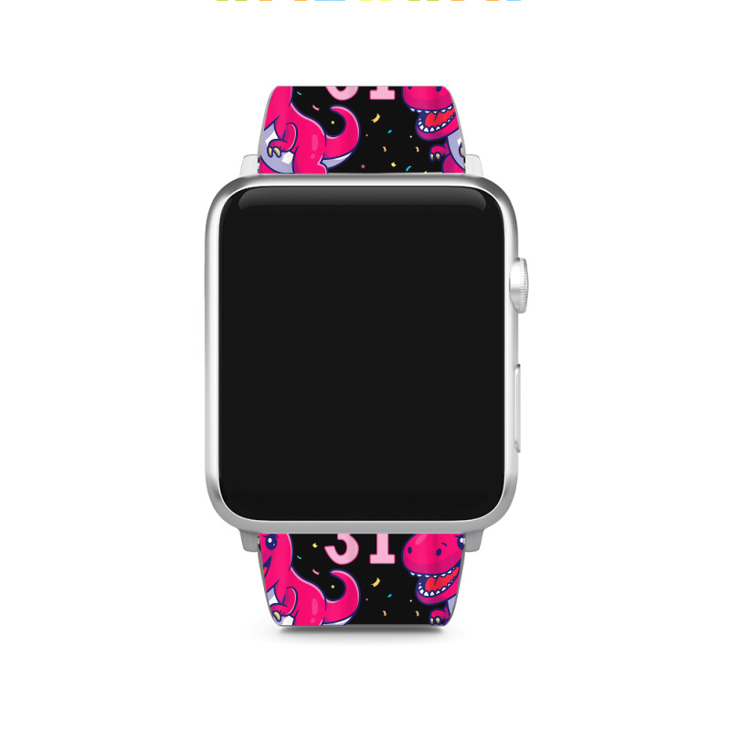 King Dinosaur Dance Happy My Birthday Roar I'm 31 Years Old Apple Watch Band | Artistshot