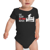 Eat Sleep Ironworker Ironwork Ironworkers Baby Bodysuit | Artistshot