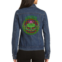 Fraser Scottish Tartan Celtic Thistle Ladies Denim Jacket | Artistshot