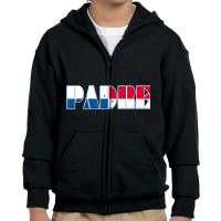 Panamanian Flag Padre Tee Shirt For Hispanic Fathers Day Youth Zipper Hoodie | Artistshot