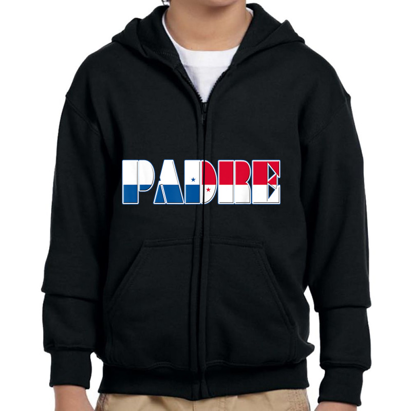 Panamanian Flag Padre Tee Shirt For Hispanic Fathers Day Youth Zipper Hoodie by cm-arts | Artistshot