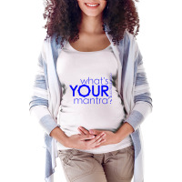 What's Your Mantra   Mantrapoly Sanskrit Meditation Tshirt Maternity Scoop Neck T-shirt | Artistshot