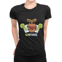 Ginpanse Monkey,  Ginpanse Monkey Vintage,  Ginpanse Monkey Art,  Ginp Ladies Fitted T-shirt | Artistshot