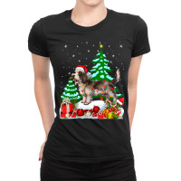 Petite Basset Griffon Vendeen Dog Christmas Ladies Fitted T-shirt | Artistshot