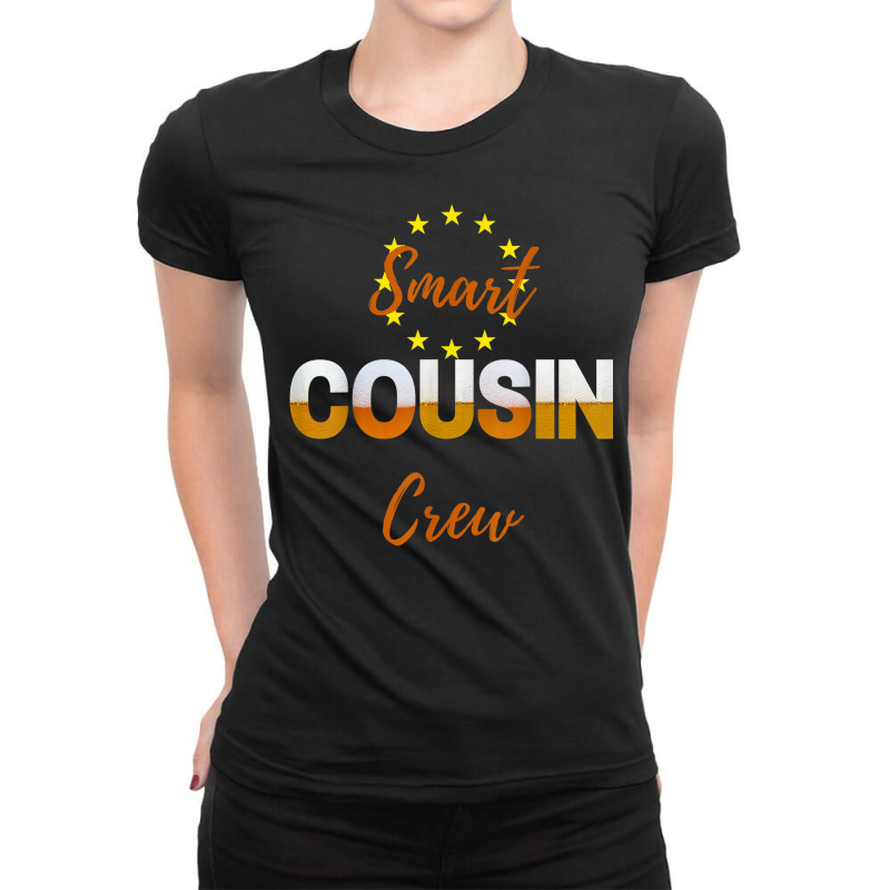 Smart Cousin Crew Ladies Fitted T-Shirt by Sombre | Artistshot