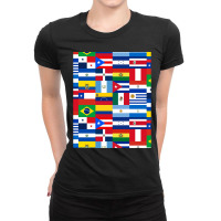 Flags Of Latin America Ladies Fitted T-shirt | Artistshot