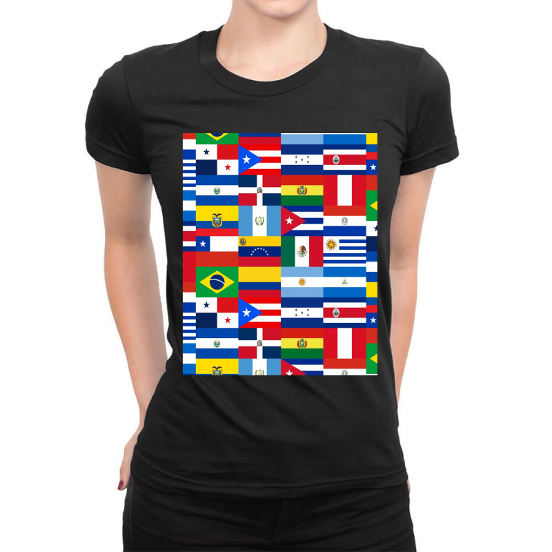 Flags Of Latin America Ladies Fitted T-Shirt by OrlandoChase | Artistshot