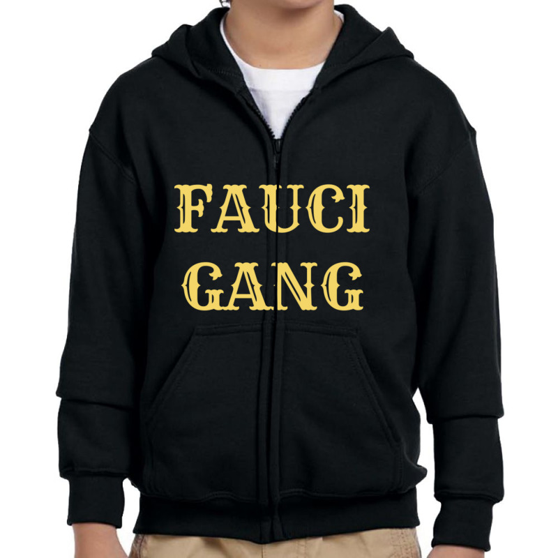 Fauci Gang-njzfi Youth Zipper Hoodie | Artistshot