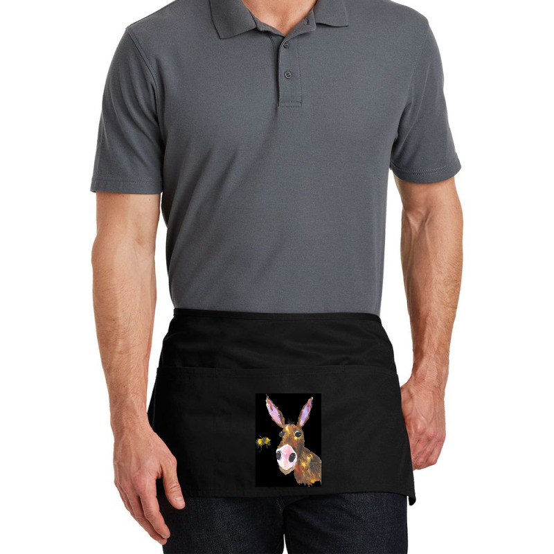 Silly Donkey And A Bee, Silly Donkey And A Bee Vintage, Silly Donkey A Waist Apron | Artistshot