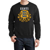 Estonia Eesti National Coat Of Arms Raglan Baseball Tee Crewneck Sweatshirt | Artistshot